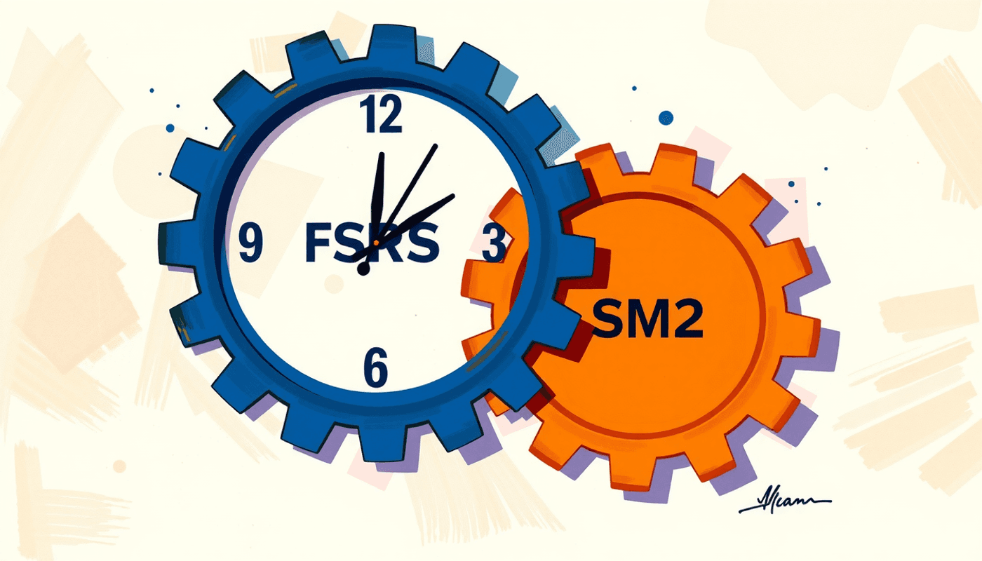 FSRS vs SM2 Spaced Repetition Algorithm image